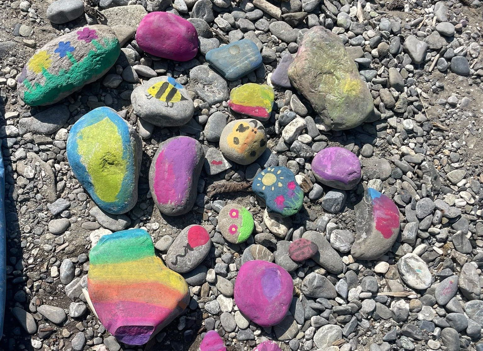 Auch kreativ konnten sich die Kinder in der Natur austoben.