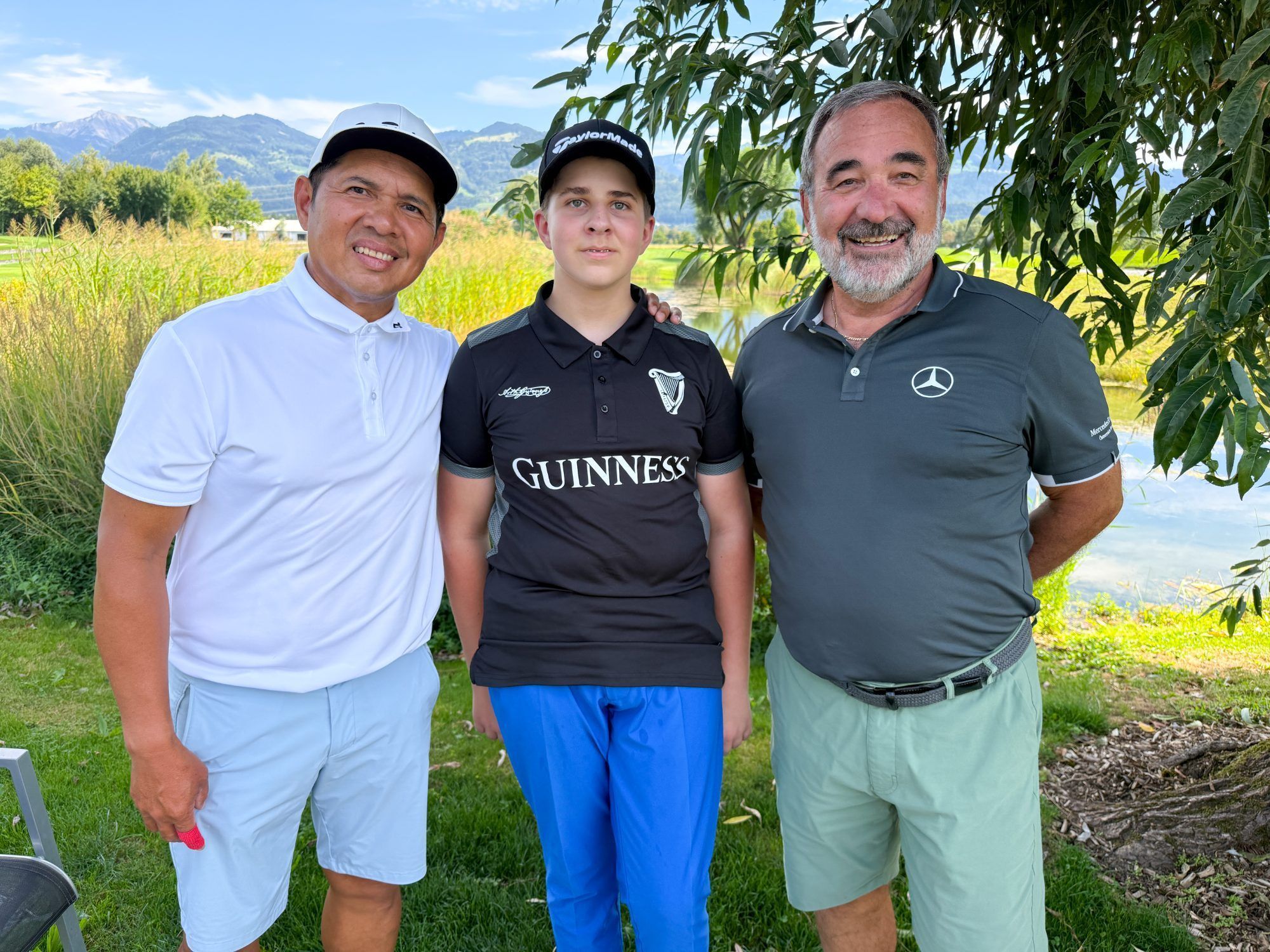 Jaime Mendoza, Johannes Ammann und Reinhard Perzi genossen das Spiel