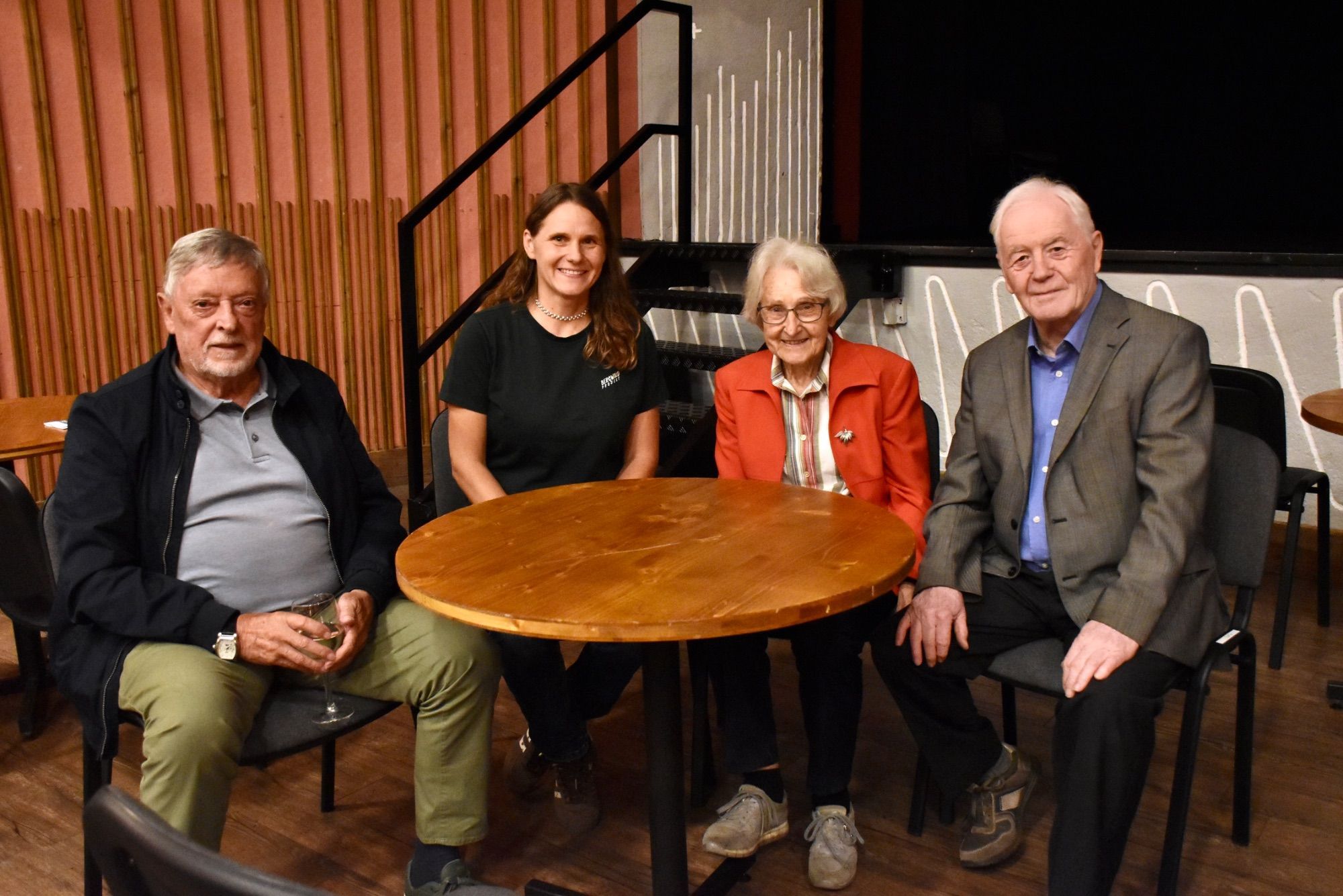 Rudolf Lerch, Sylvia Ackerl, Helga und Manfred Dünser am Ende des Jubiläumsabends.
