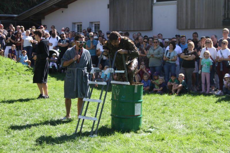 Megaspektakel bei der Pfadfindergruppe Rankweil zum Start. VN-TK/19