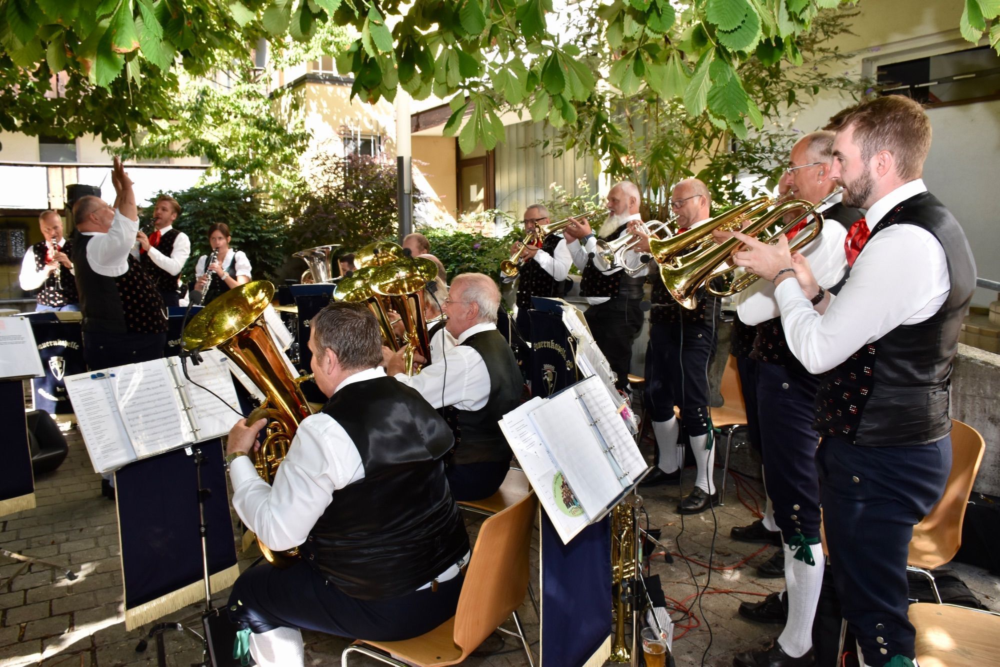 Städtle-Frühschoppen der Stadtmusik Bludenz im Bayrischen Garten.