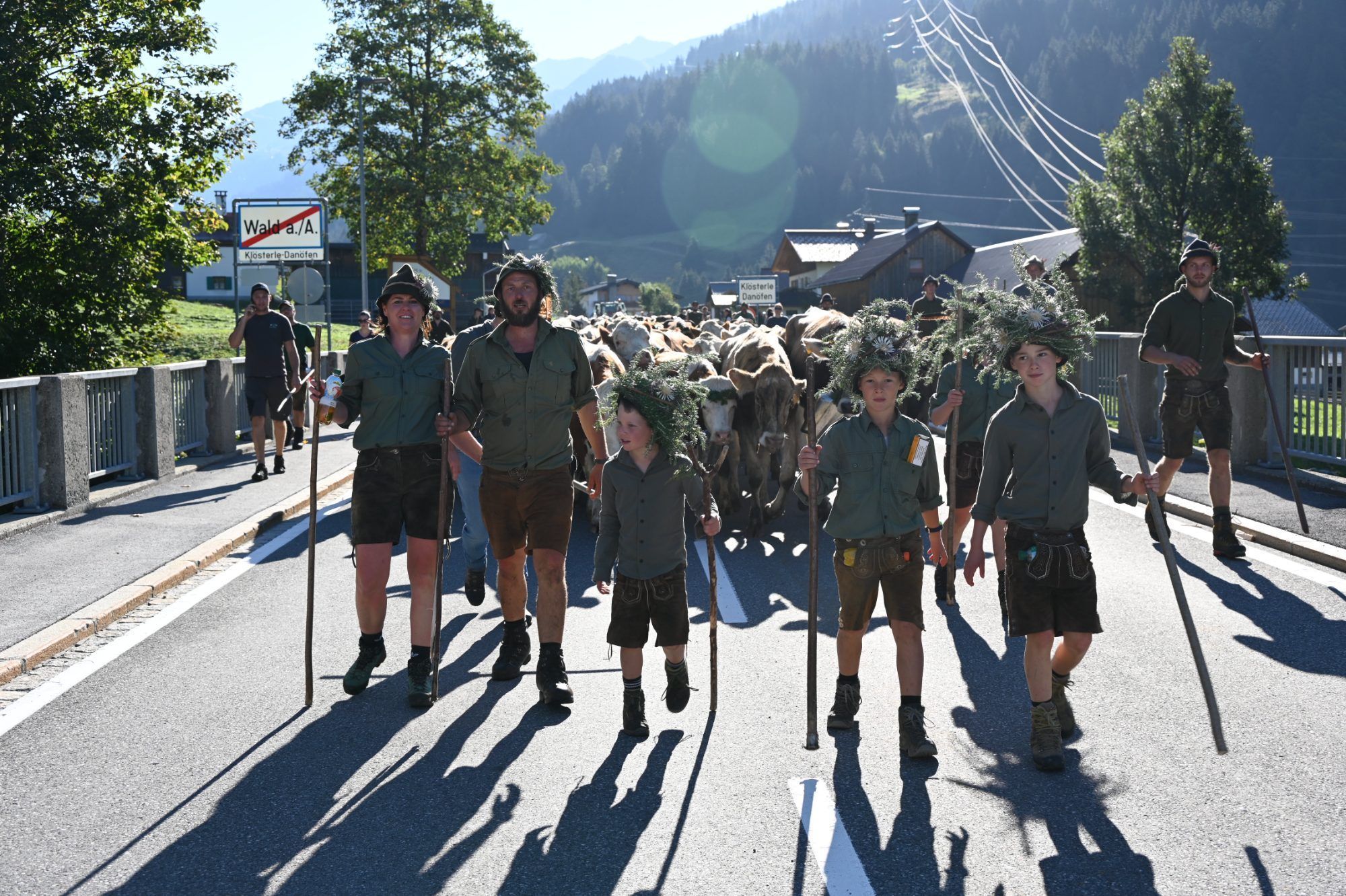 Alpabtrieb im Klostertal
