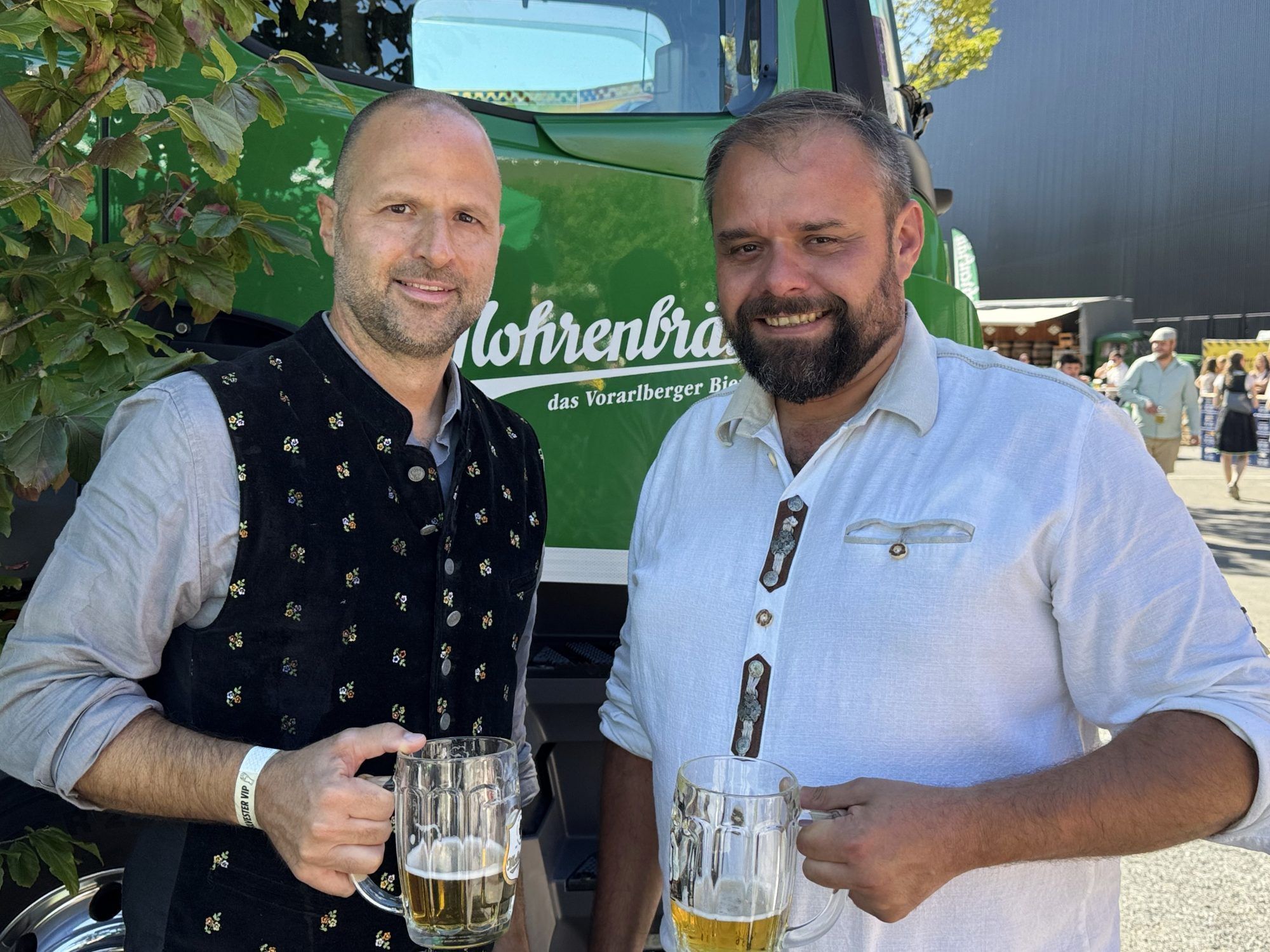 Landesrat Marco Tittler und Bürgermeister Markus Fäßler feierten mit.
