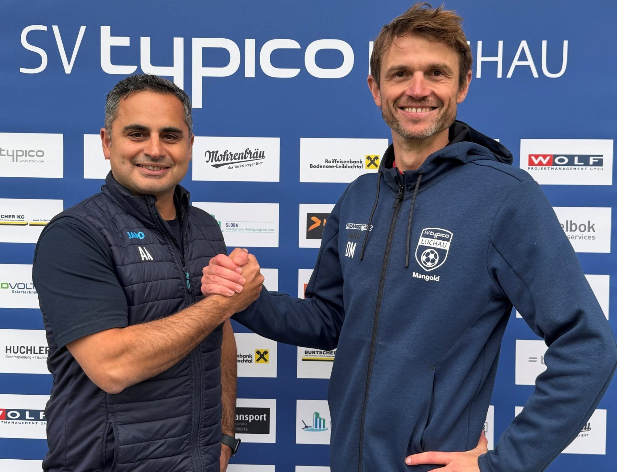 Die neue Doppelspitze der Nachwuchsabteilung mit Aydin Akdeniz für den Bereich Sport und Dalibor Martinovic für den Bereich Organisation.