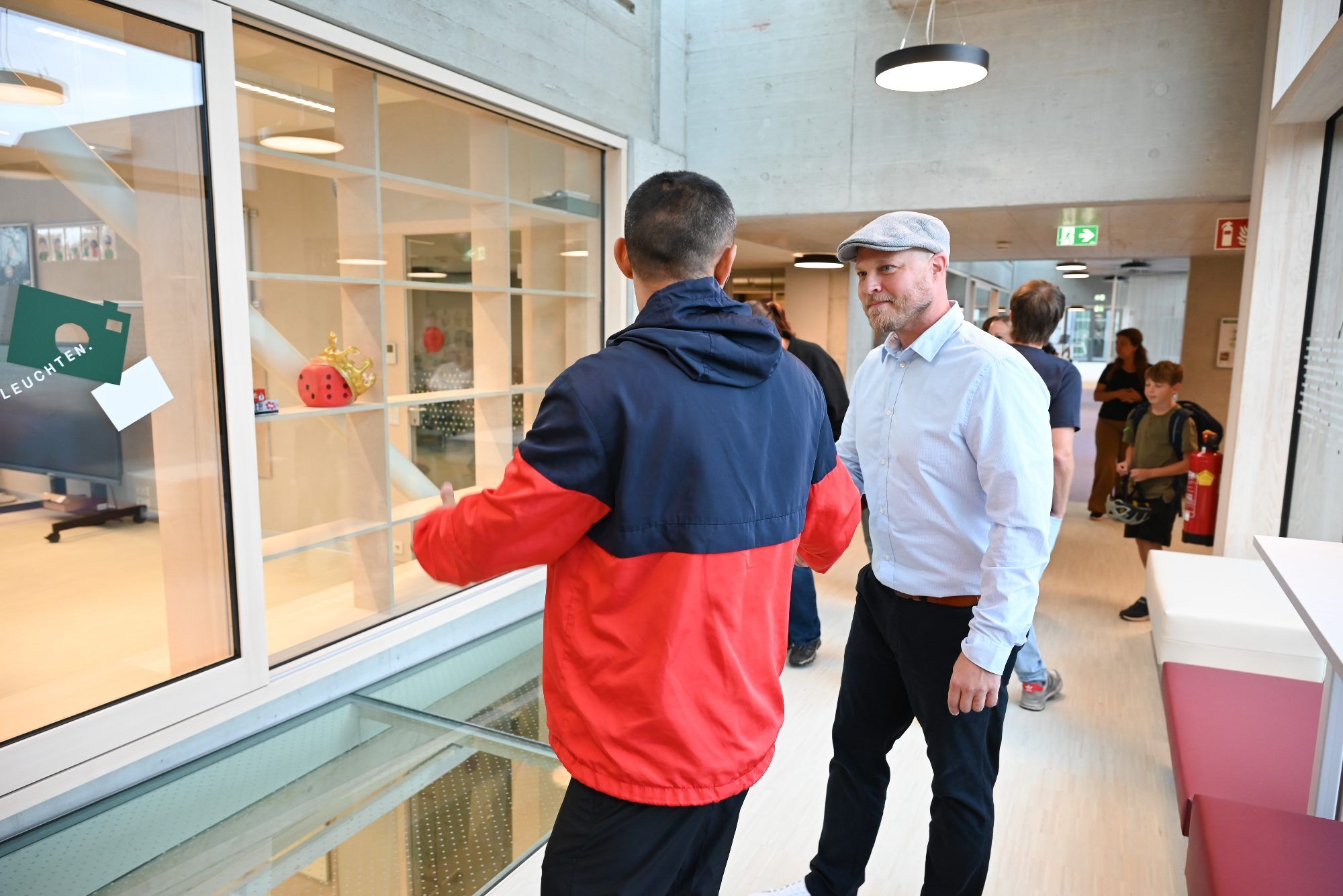 Erster Schultag am neuen Campus geglückt