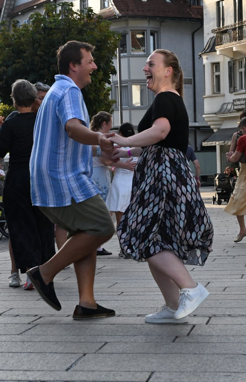 dieses Paar (Philipp und Jessica) tanzte nur