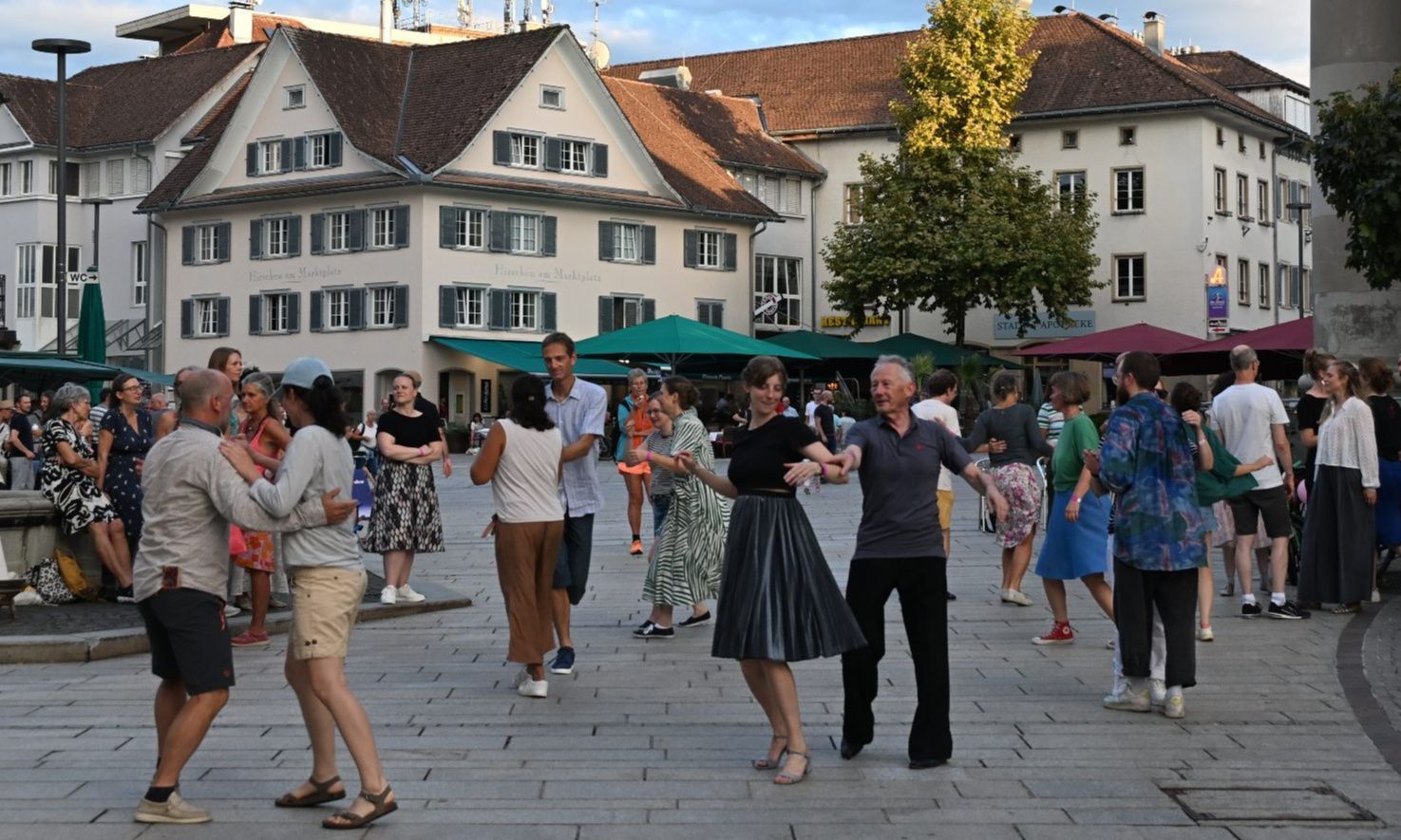 Dornbirner Marktplatz wurde zum Tanzplatz
