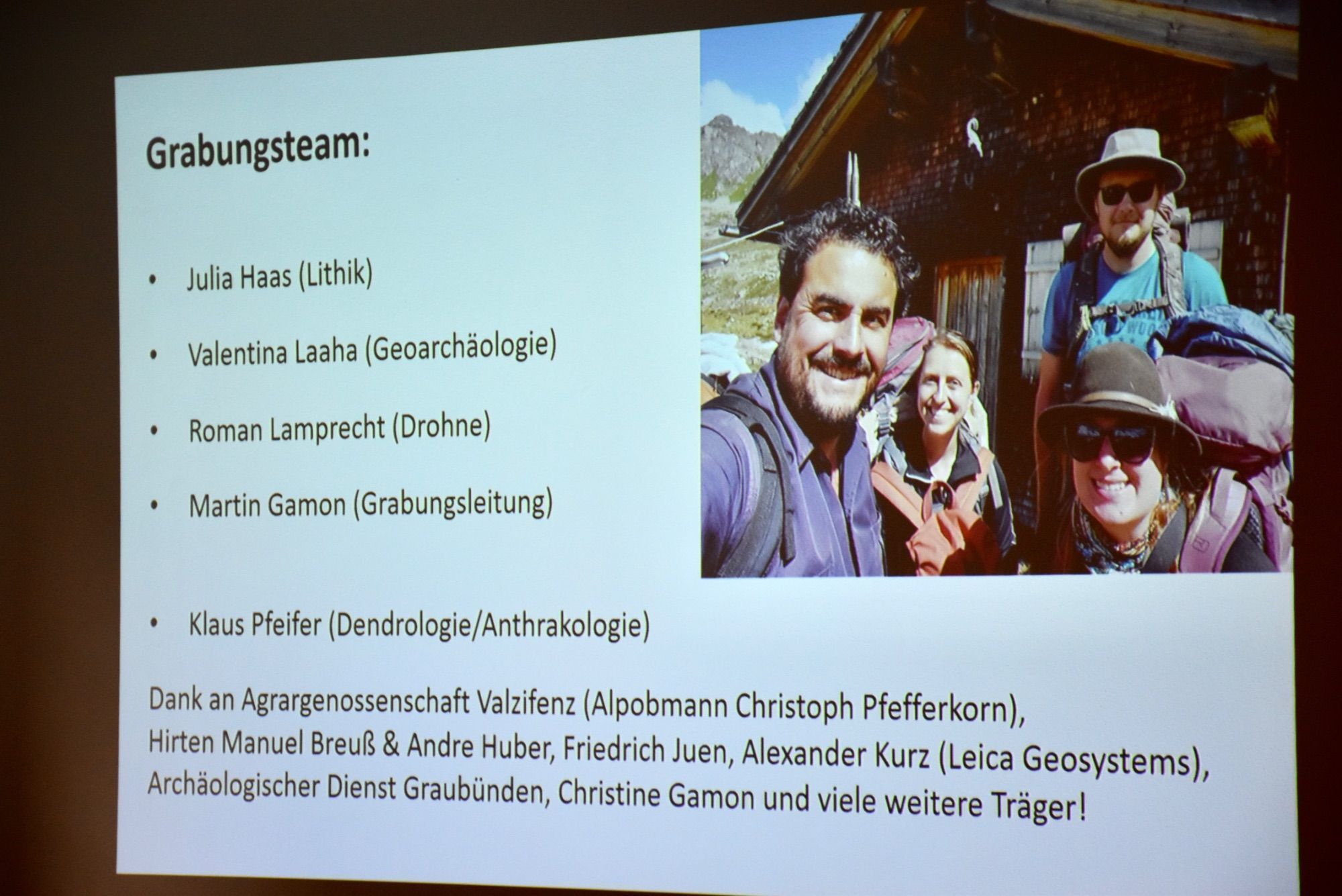 Vortrag des Archäologen Martin Gamon im Montafoner Heimatmuseum in Schruns.