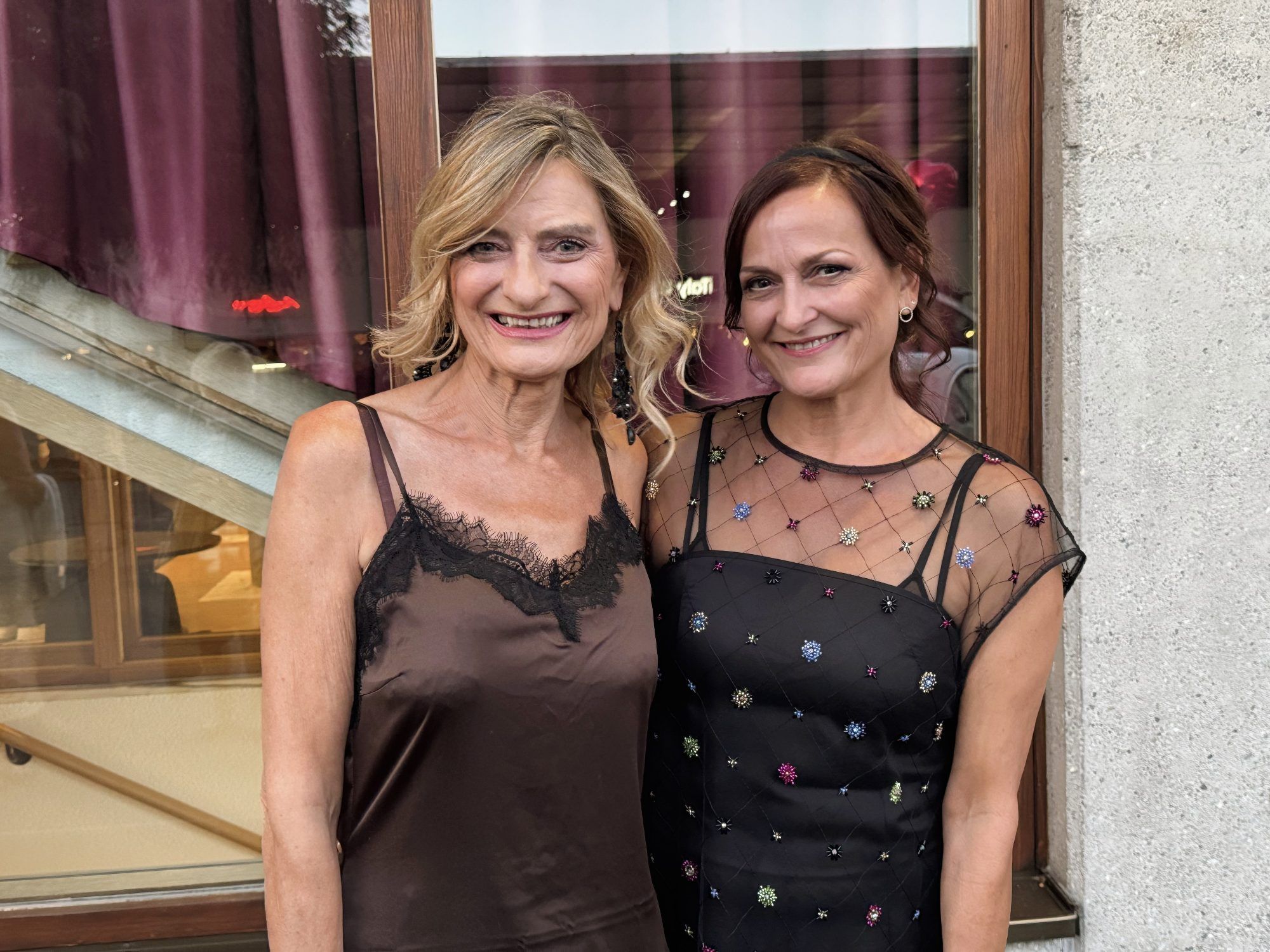 Karin Weinhandl mit Grafikerin Dagmar Märk (KW open).