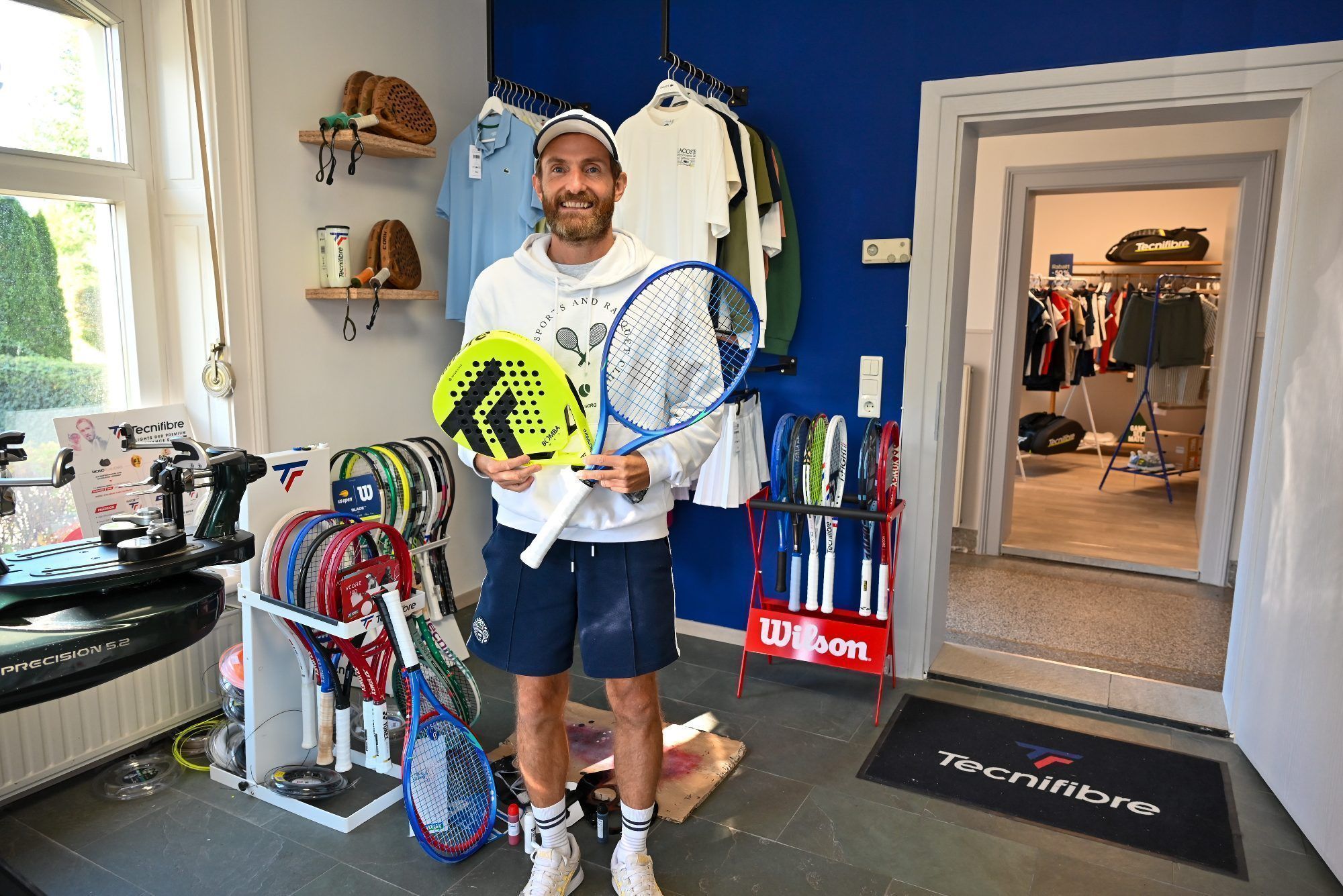 Tobias Hämmerle führt das Tennis- und Padel-Fachgeschäft