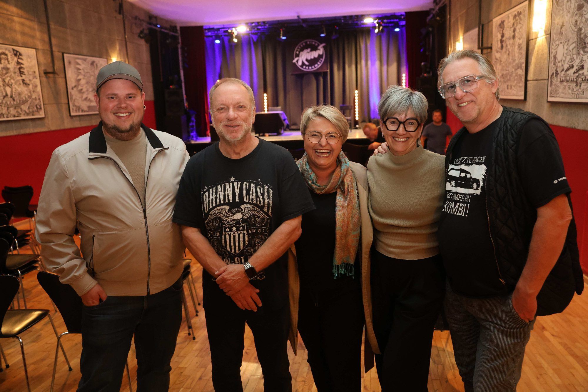 Nico Bolzon, Reinhard Novak, Franziska Fleisch, Hidlegard und Armin Weber vond er