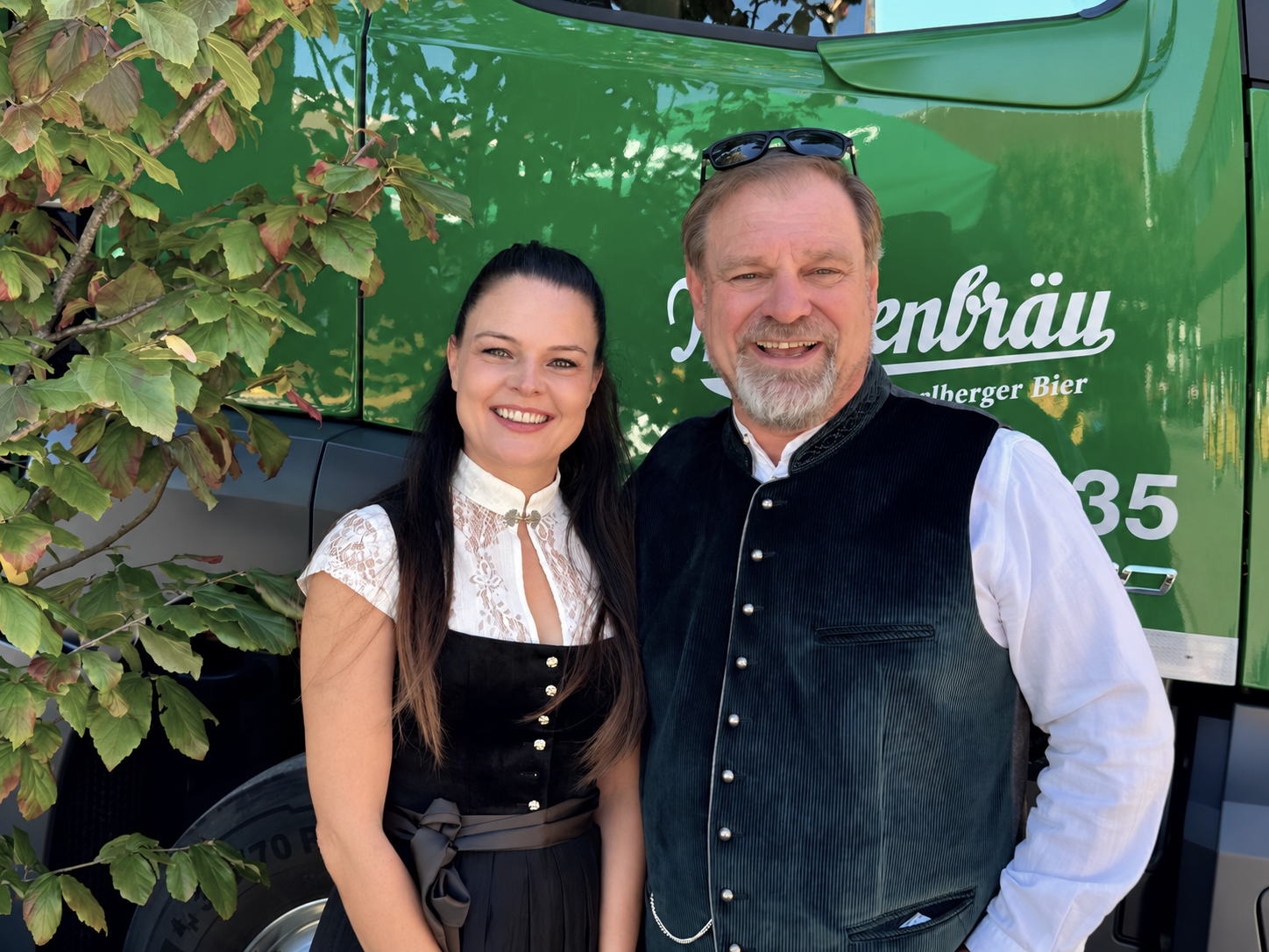 Iris Spiegel und Stadtrat Valentin Sottopietra.