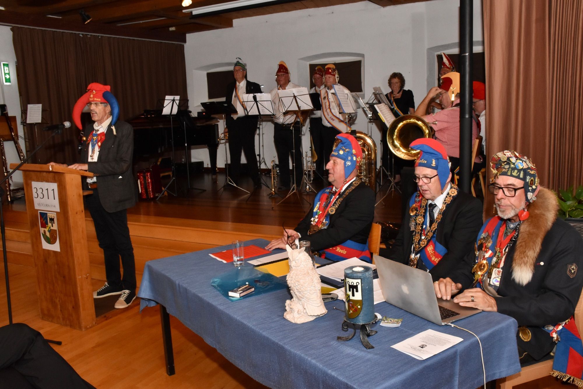 Musici-Sippung der Schlaraffia Veltcuria im Wyberhus der Propstei St. Gerold