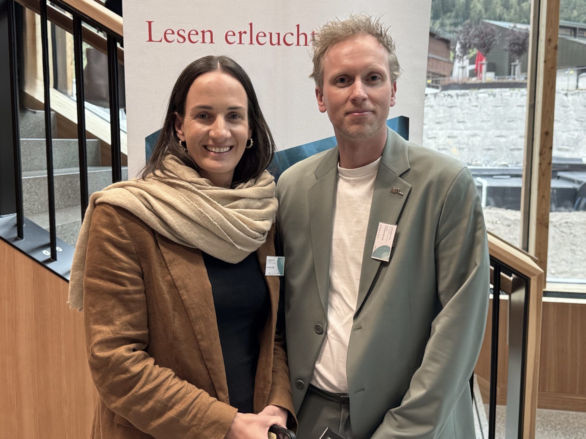 Tourismus Direktor Christoph Brunner und Eva-Maria Müller (Lech Zürs Tourismus).