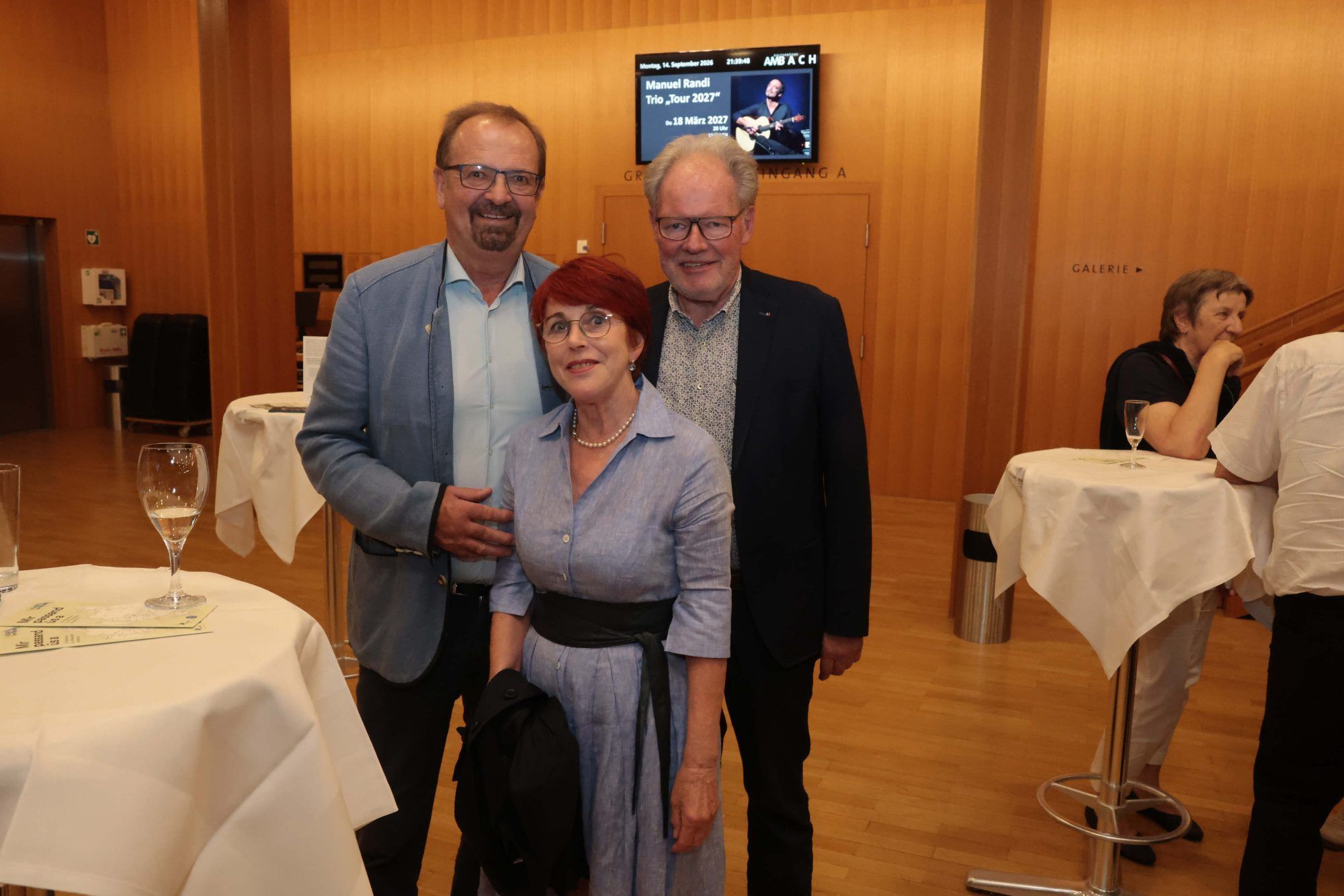 Reiner und Sigrid Siegele, Werner Huber.