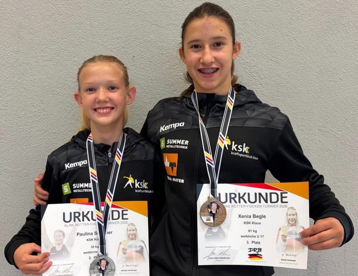 Paulina Summer und Xenia Begle holten in Gersweiler eine Medaille.