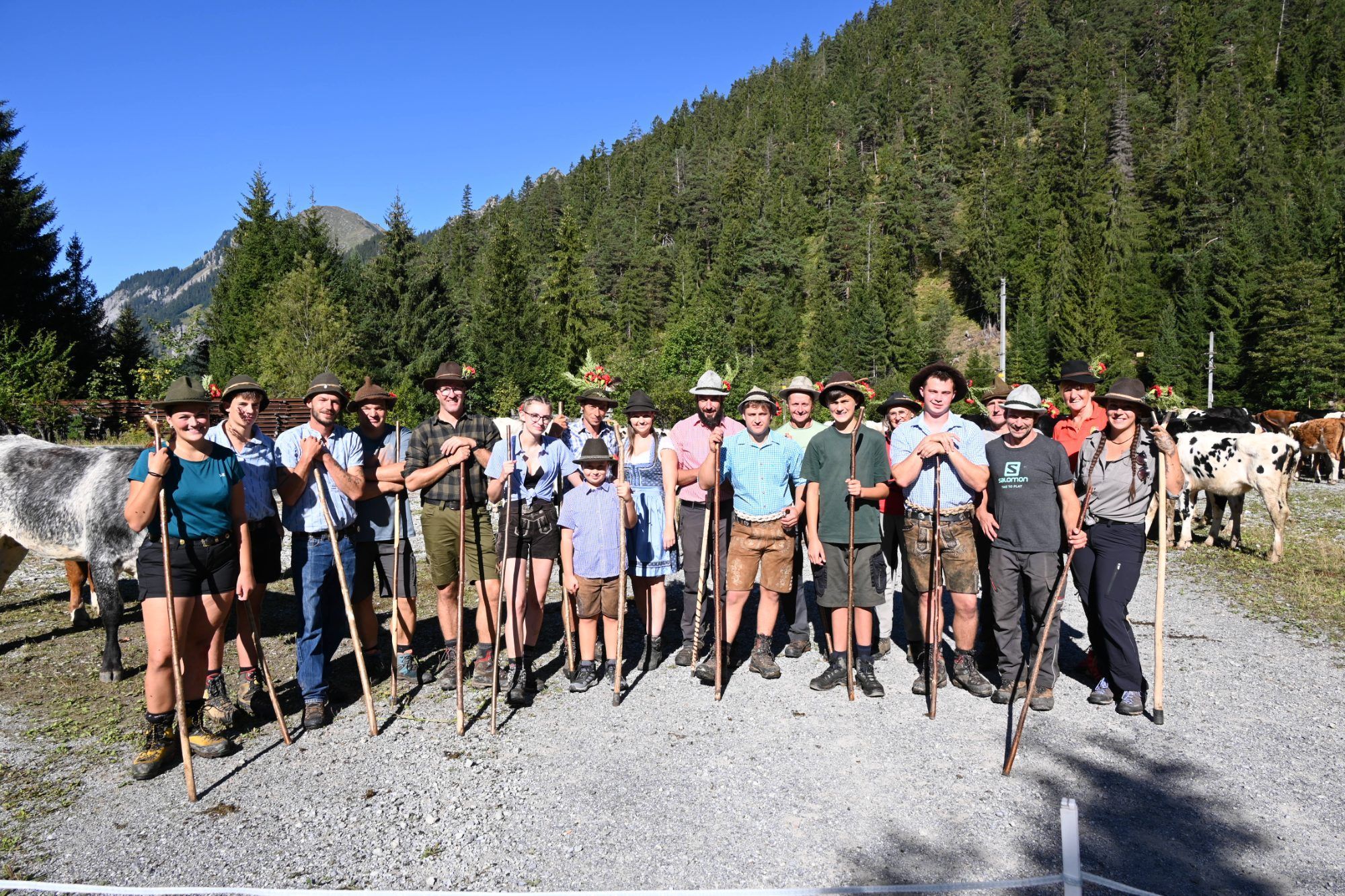 Alpabtrieb im Klostertal