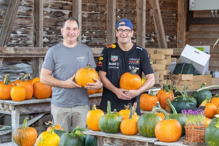 "Mein Kürbis hat Wimpern" – Herbsttage am Sunnahof sind zum Schnitzen da