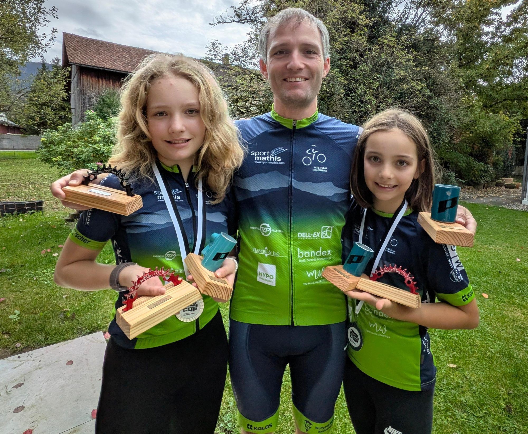 Drei Siege der Familie Walch. Verein MTB Hohenems