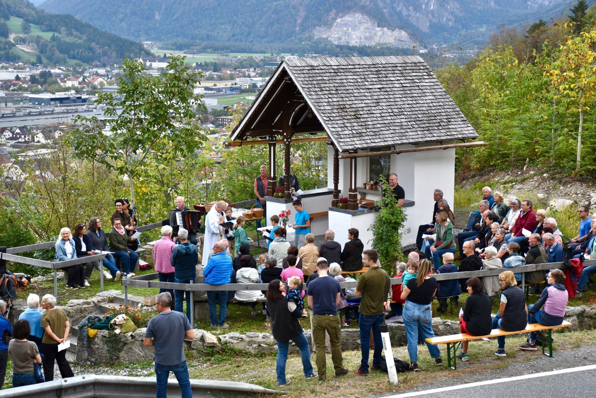 Die Stutzkapelle an der Straße zwischen Bürs und Brand.