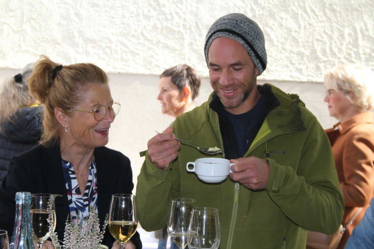 Cool: Annette Stemmer und Lukas Feuerstein. 
