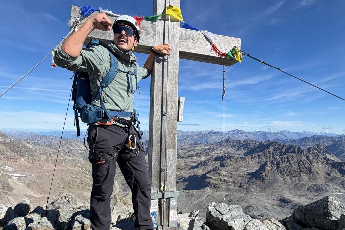 2700 Meter hoch: Noah Unterkircher. Privat