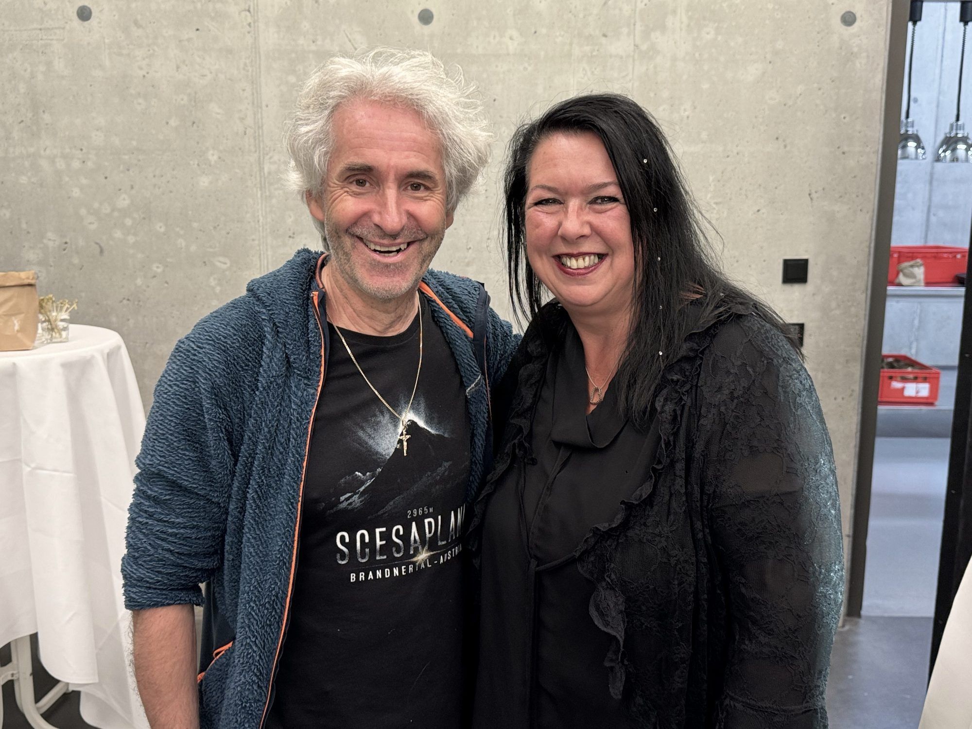 Joe Fritsche (Stunde d.Herzens) und Ines Hergovits Gasser (ORF).