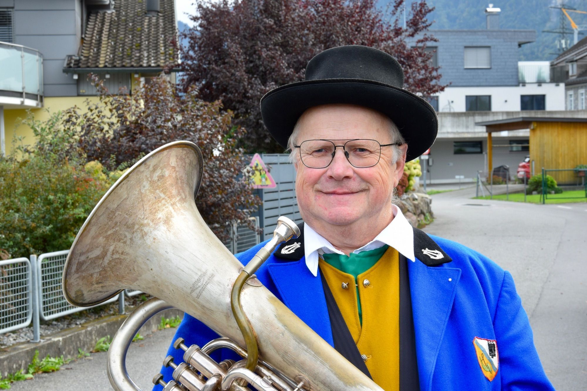 Franz Budin, Notenarchivar der Gemeinde Musik Schlins.