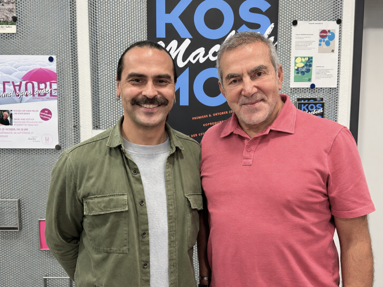 Schauspieler Suat Ünaldi und Motif Obmann Yener Polat.