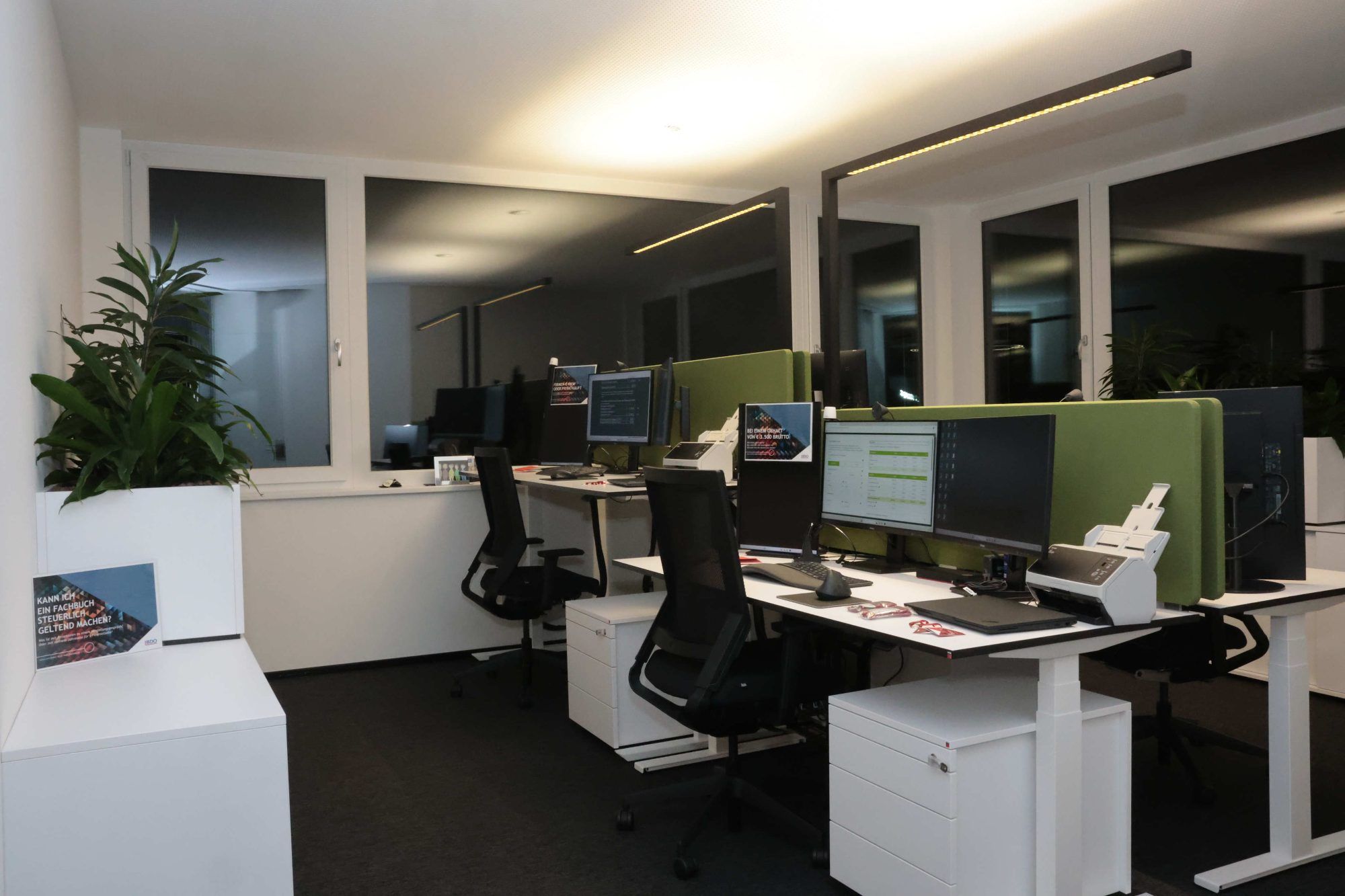 Eines der Büros im ersten Obergeschoss.