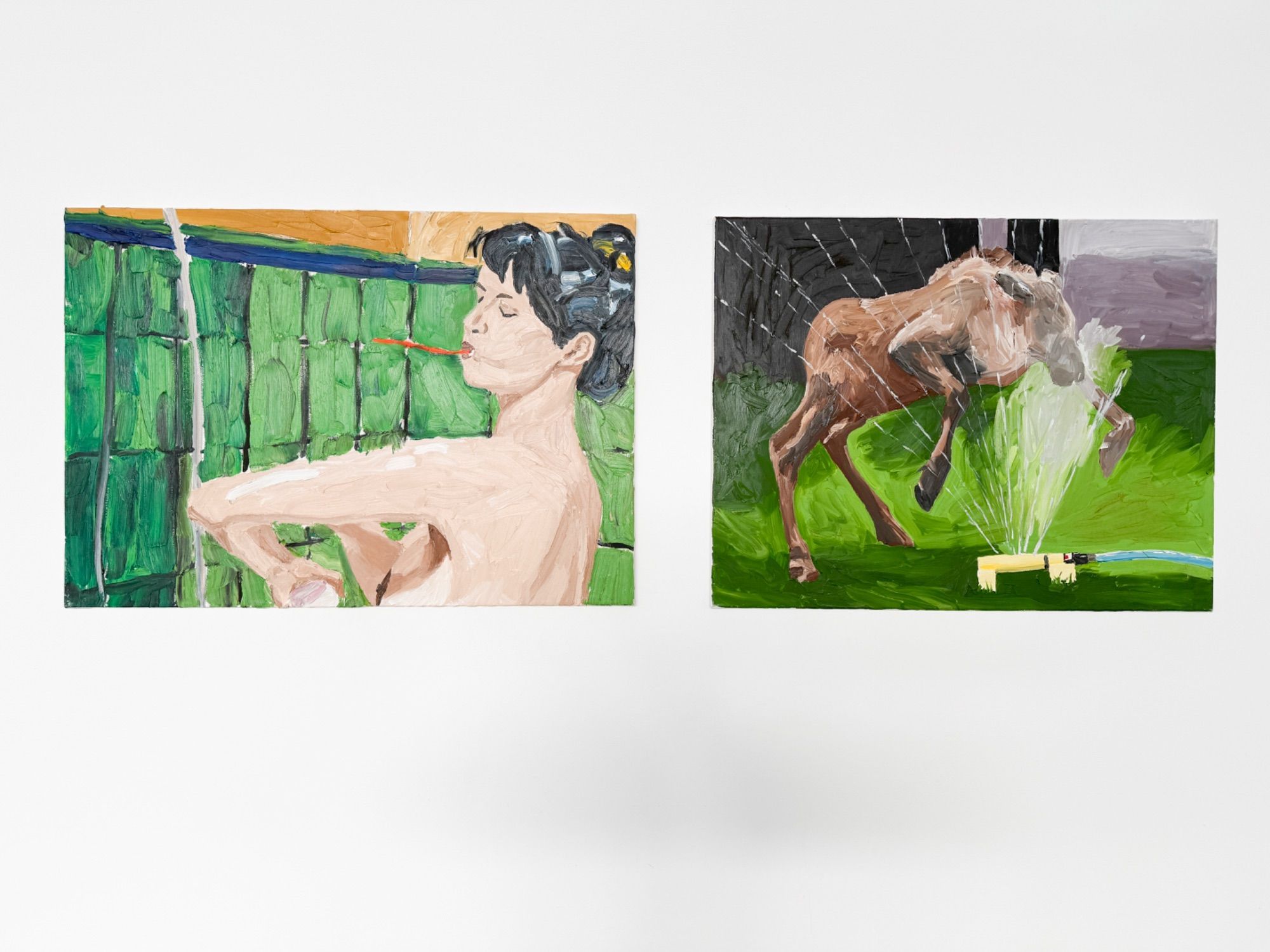 Namensgeber der Ausstellung - Elch trifft Sophie Marceau