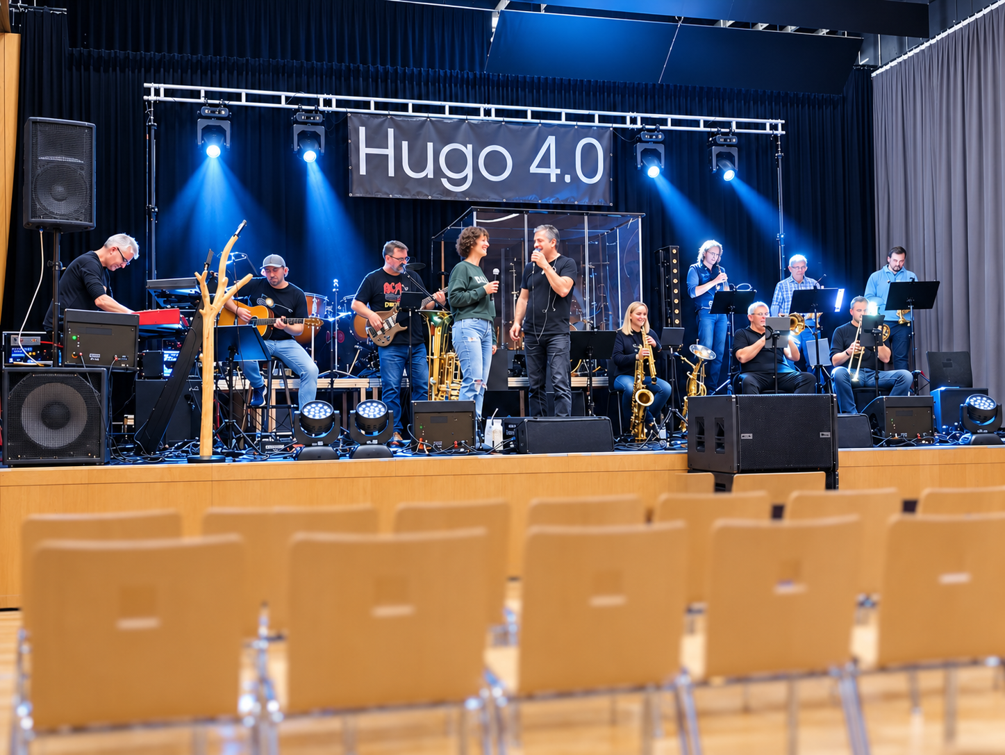 Soundcheck für das musikalische Brückenbauwerk - Stichwort verschiedene Stile für den guten Zweck - von 