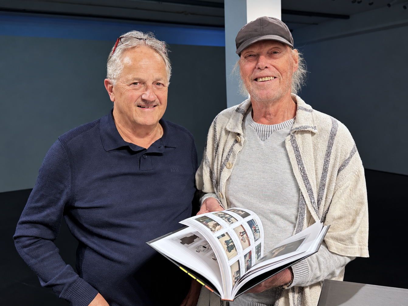 Die beiden Künstler Alois Galehr und Gernot Riedmann.