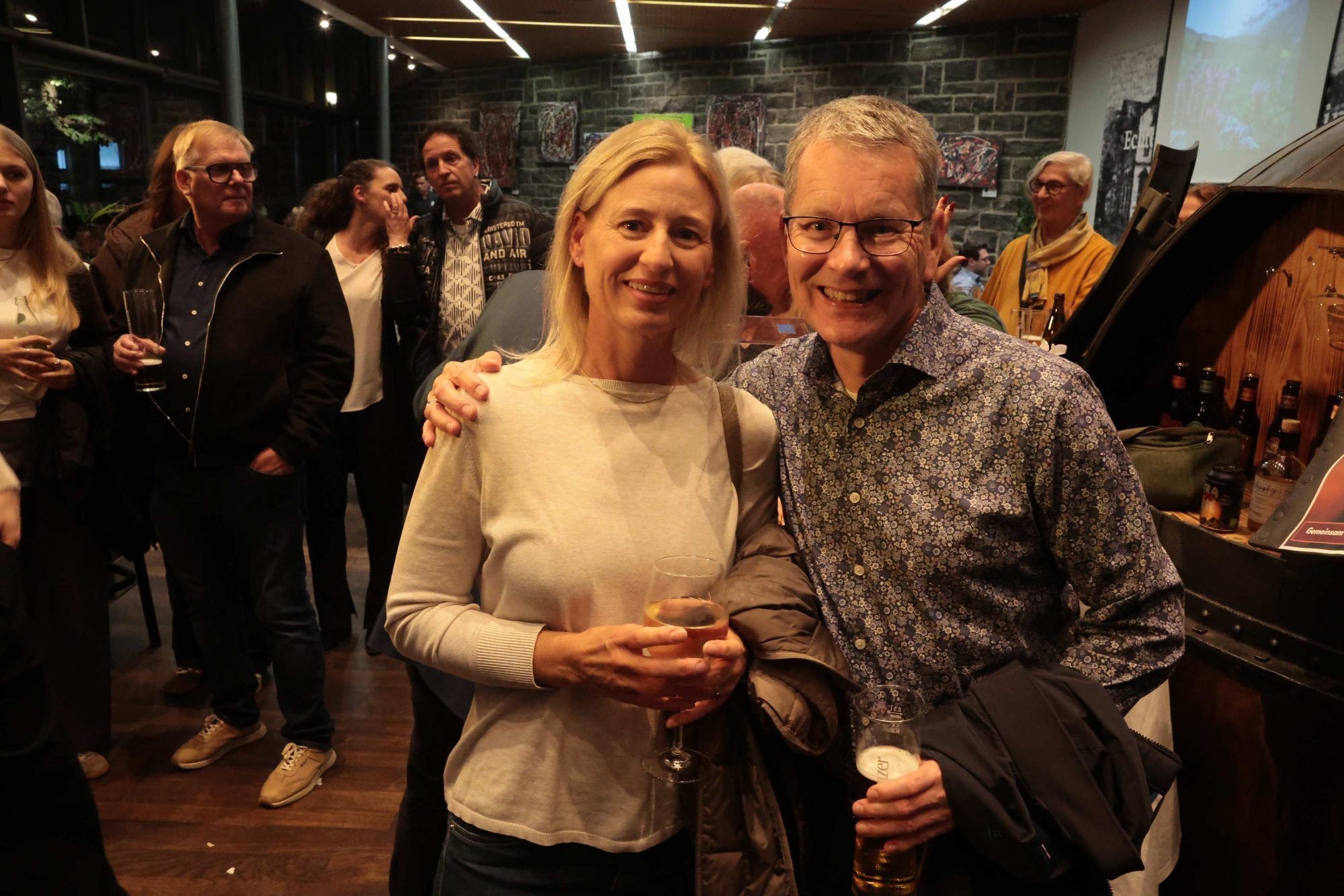 Besucher Nicola und Michael Kopf.