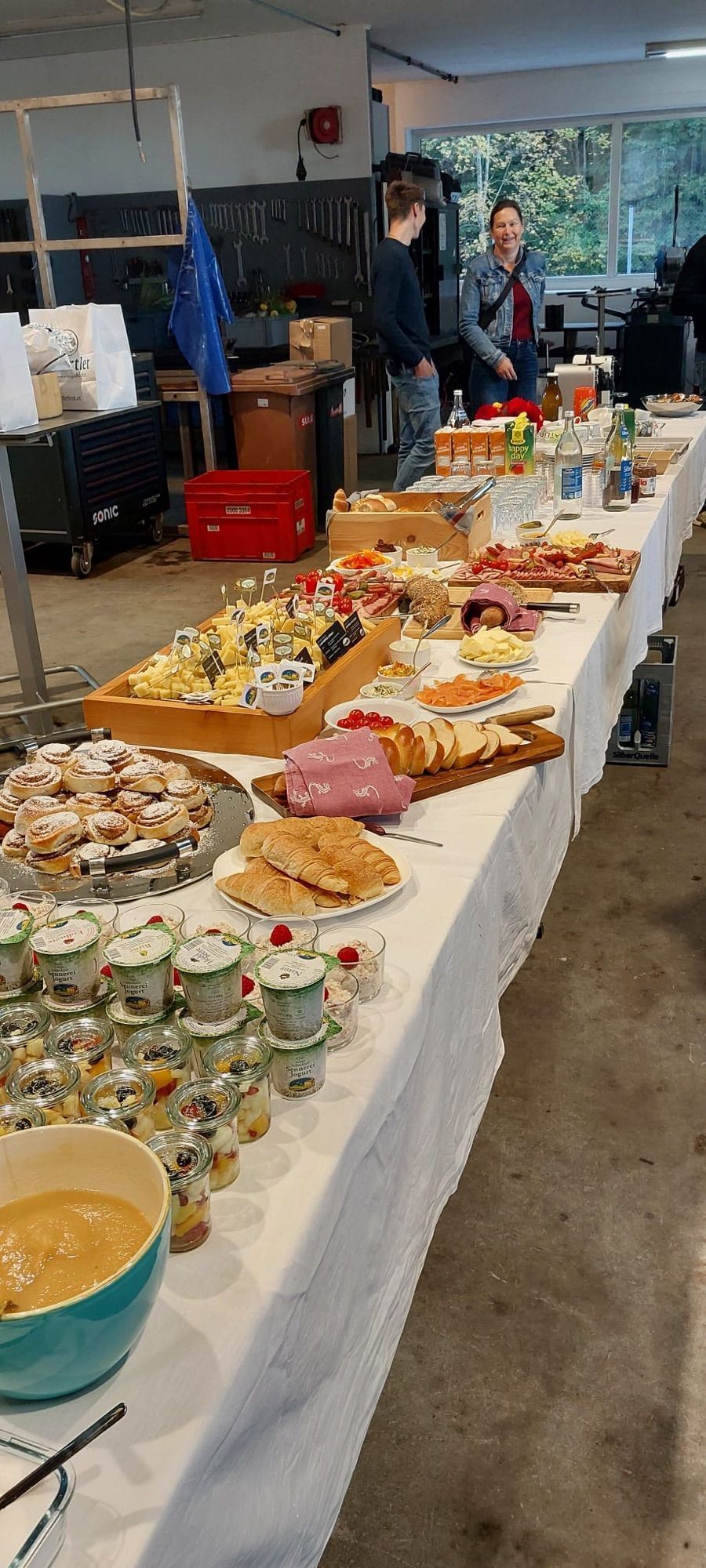 Das Frühstücksbuffet ließ keine Wünsche offen.