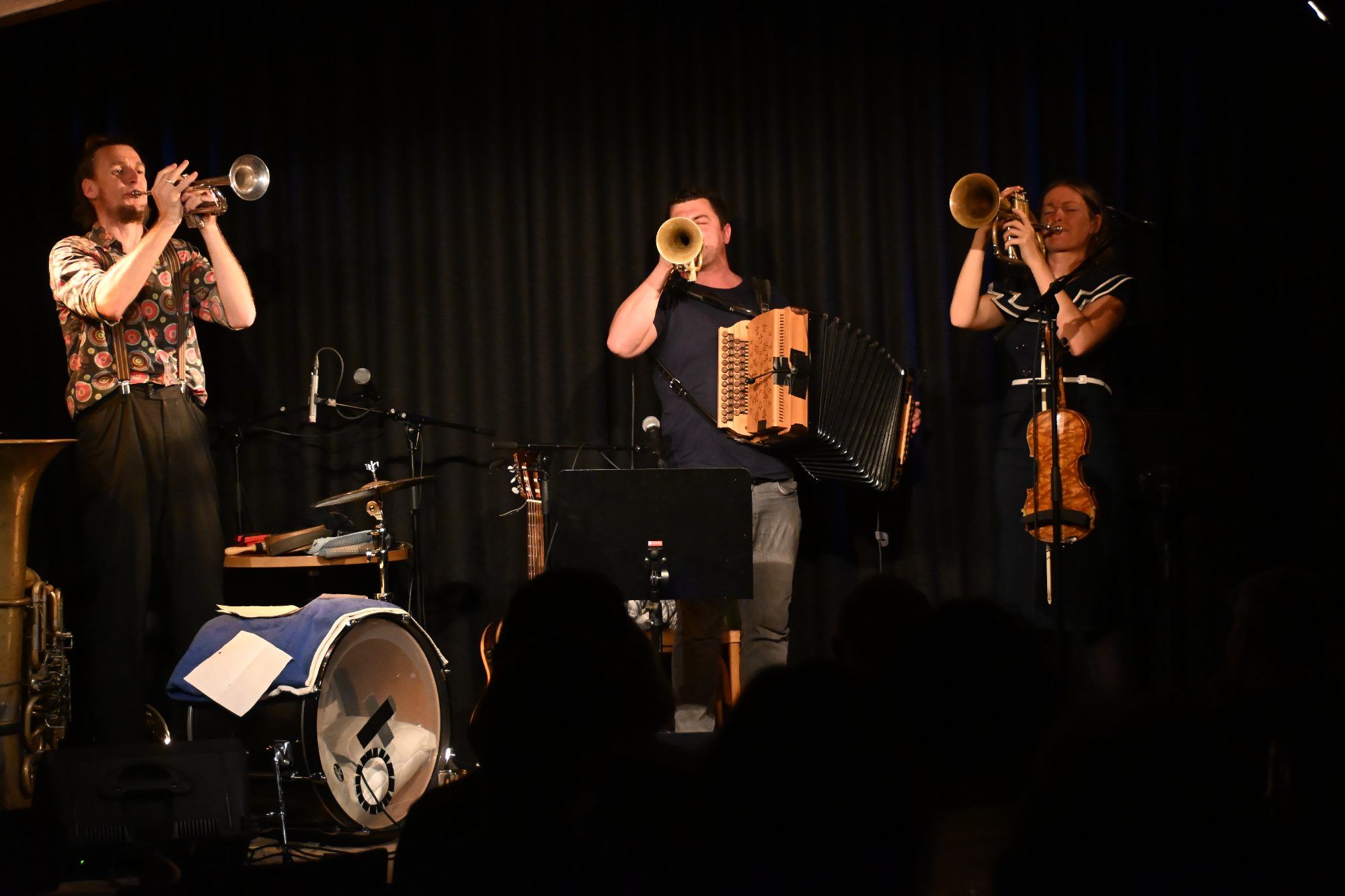 Trio Hupsala als Trompetentrio mit