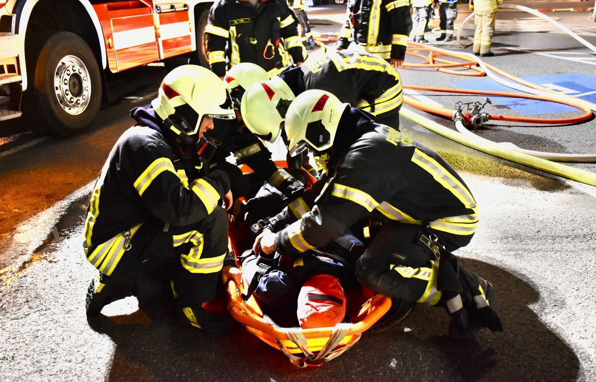 Die Feuerwehren gaben alles.