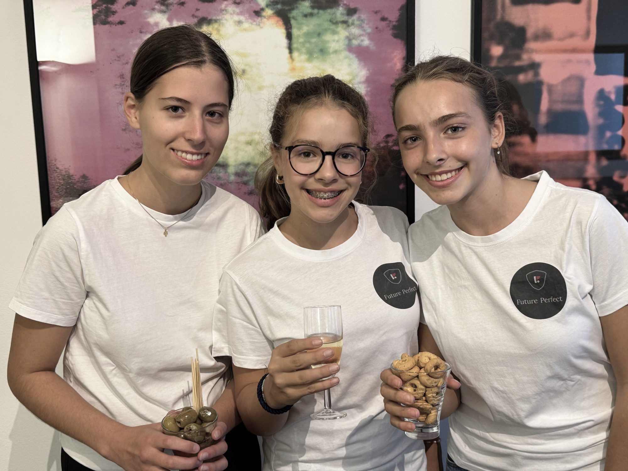 Die Back-up Crew mit Marie, Greta und Klara.