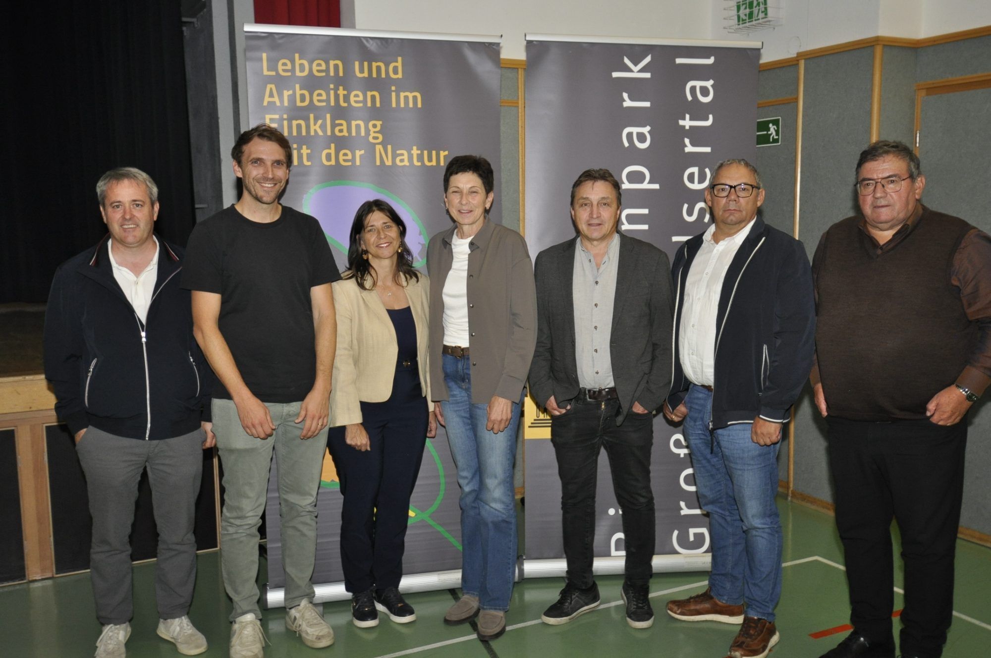 2. BM Erich Kaufmann, Ingo Türtscher, BMi Alexandra Martin, Andrea Schwarzmann, BM Werner Konzett, BM Stefan Nigsch, BM Willi Müller,