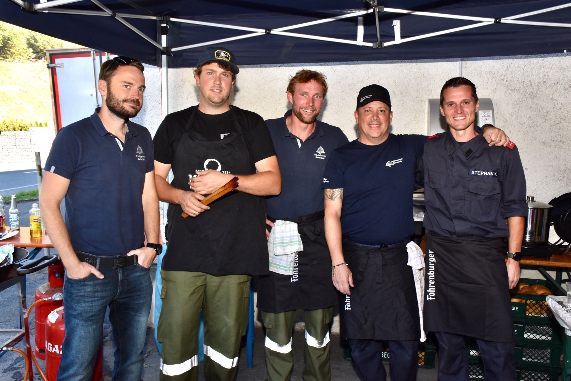 Für das leibliche Wohl der Besucherinnen und Besucher sorgten Patrick Gugele, Manuel Tschugmell, Christoph Salzmann, Manuel Seitlinger und Stefan Kasper.