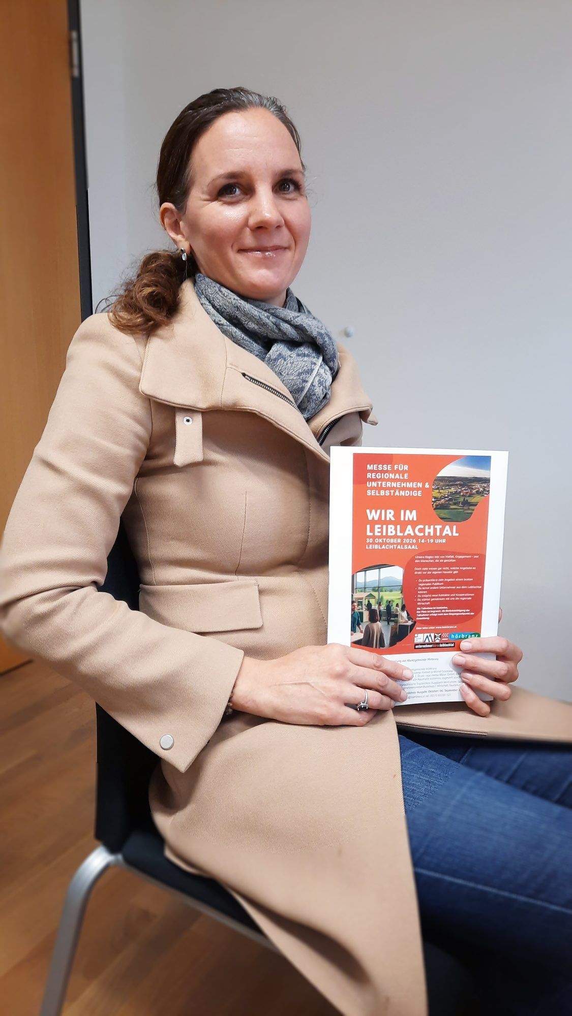 Für Manuela Rasthofer - seit 2025 Obfrau des Hörbranzer Ausschusses für Wirtschaft, Tourismus und Standortentwicklung - ist die Regionalmesse ein Herzensanliegen. Die 44-jährige Hörbranzerin ist selbst Unternehmerin im KI-Bereich.