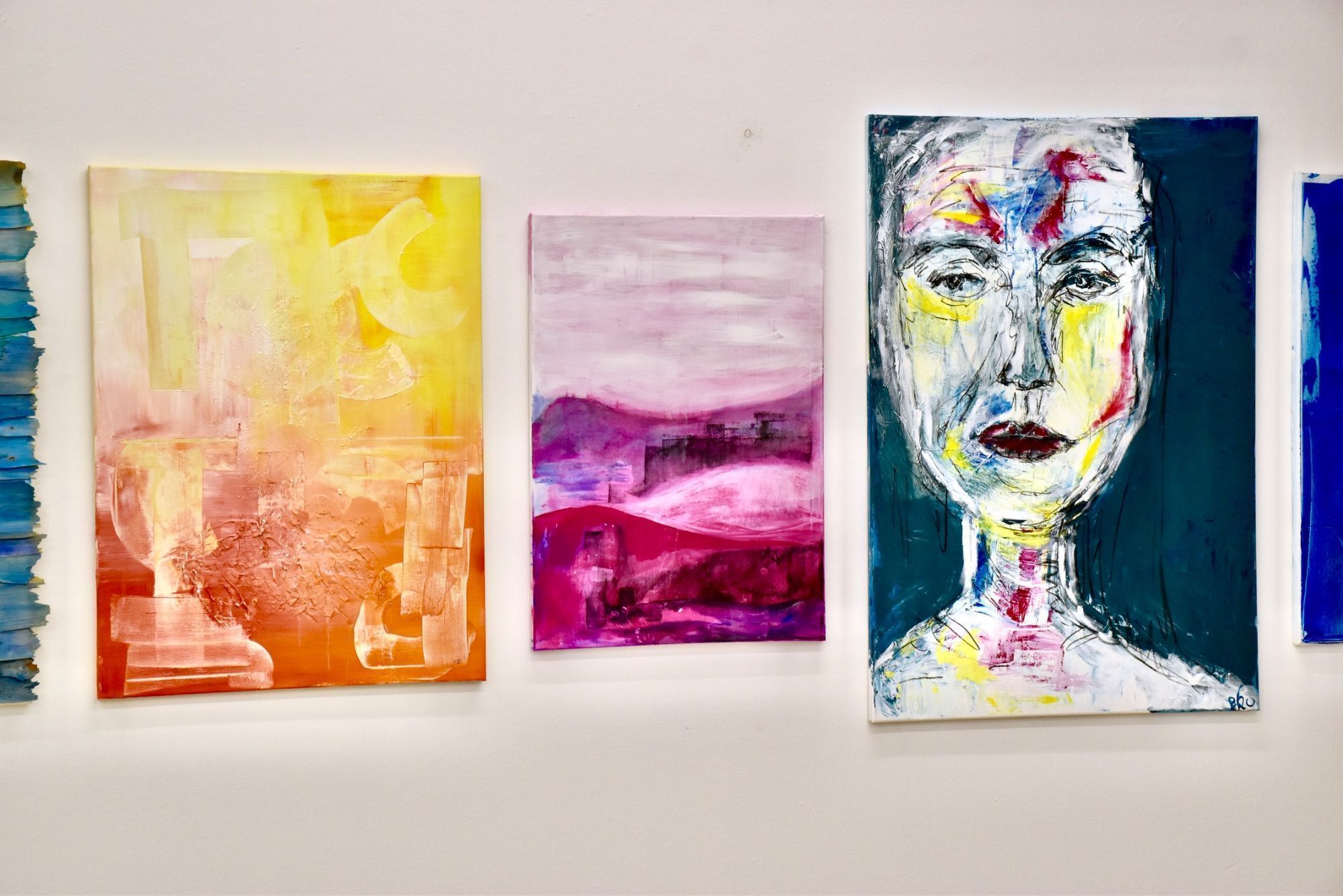Diese Werke entstanden in den Acryl-Workshops mit Renate Wittwer.