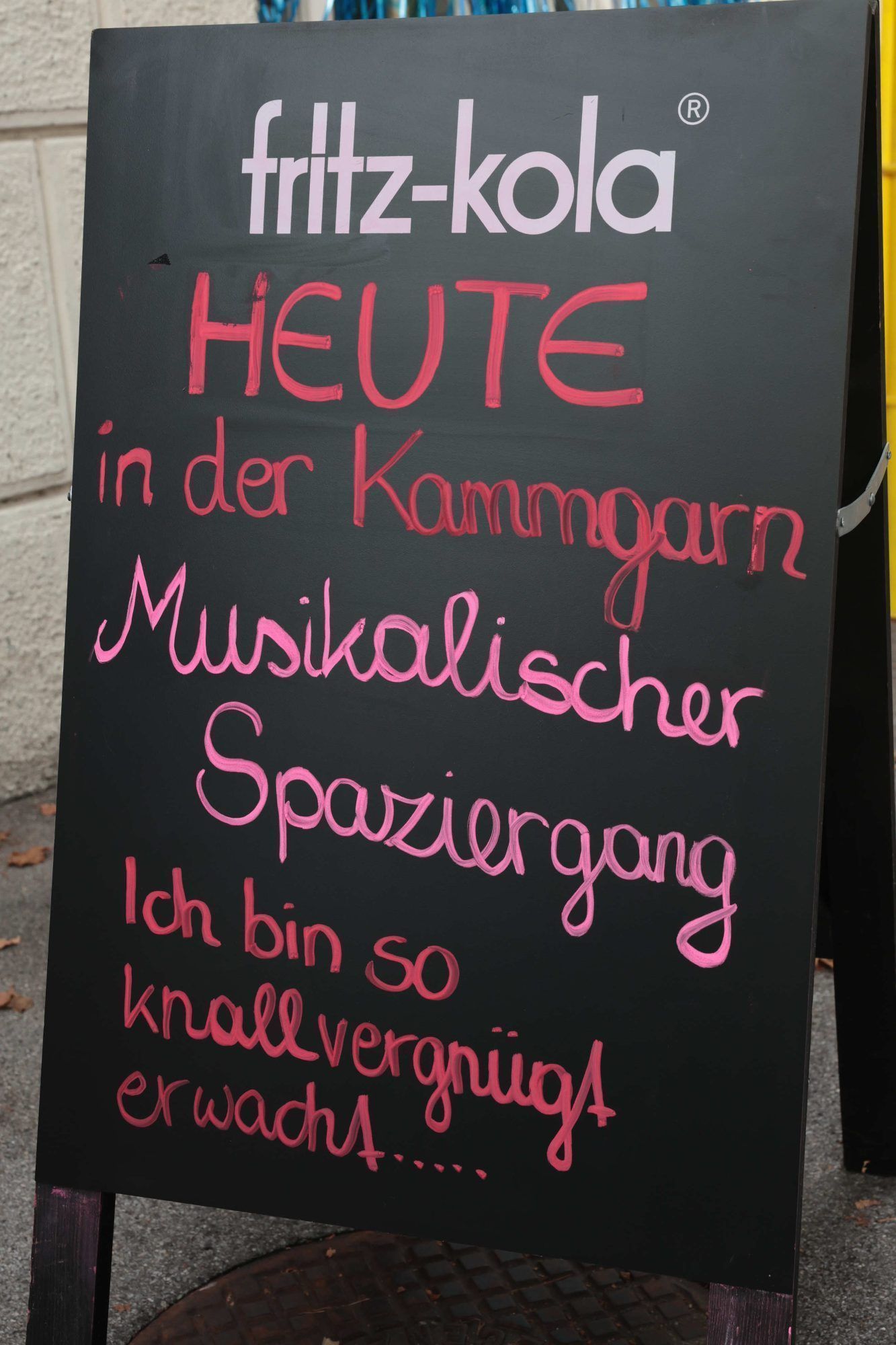 Das Motto der Veranstaltung entstammt einem Gedicht von Joachim Ringelnatz.