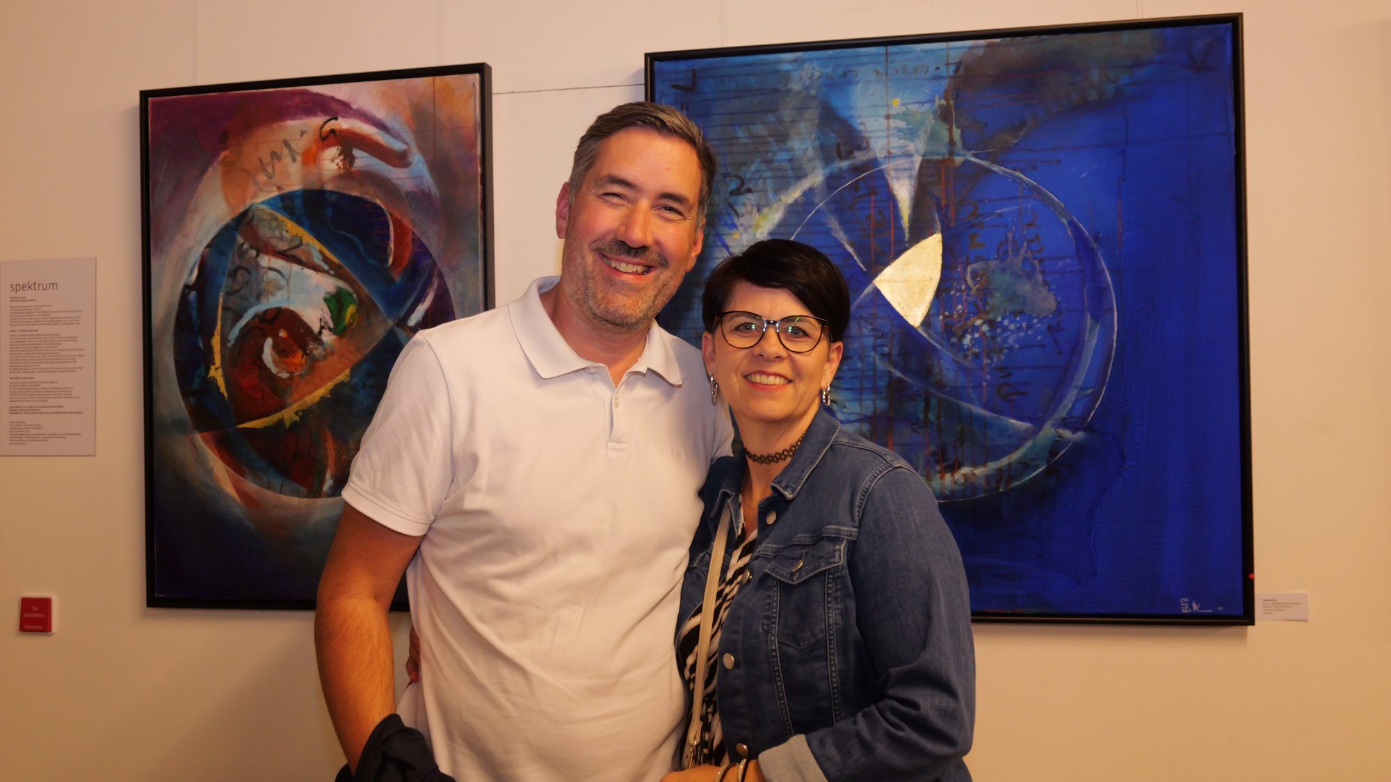 Thomas und Franziska Hrach genossen die Kunstausstellung