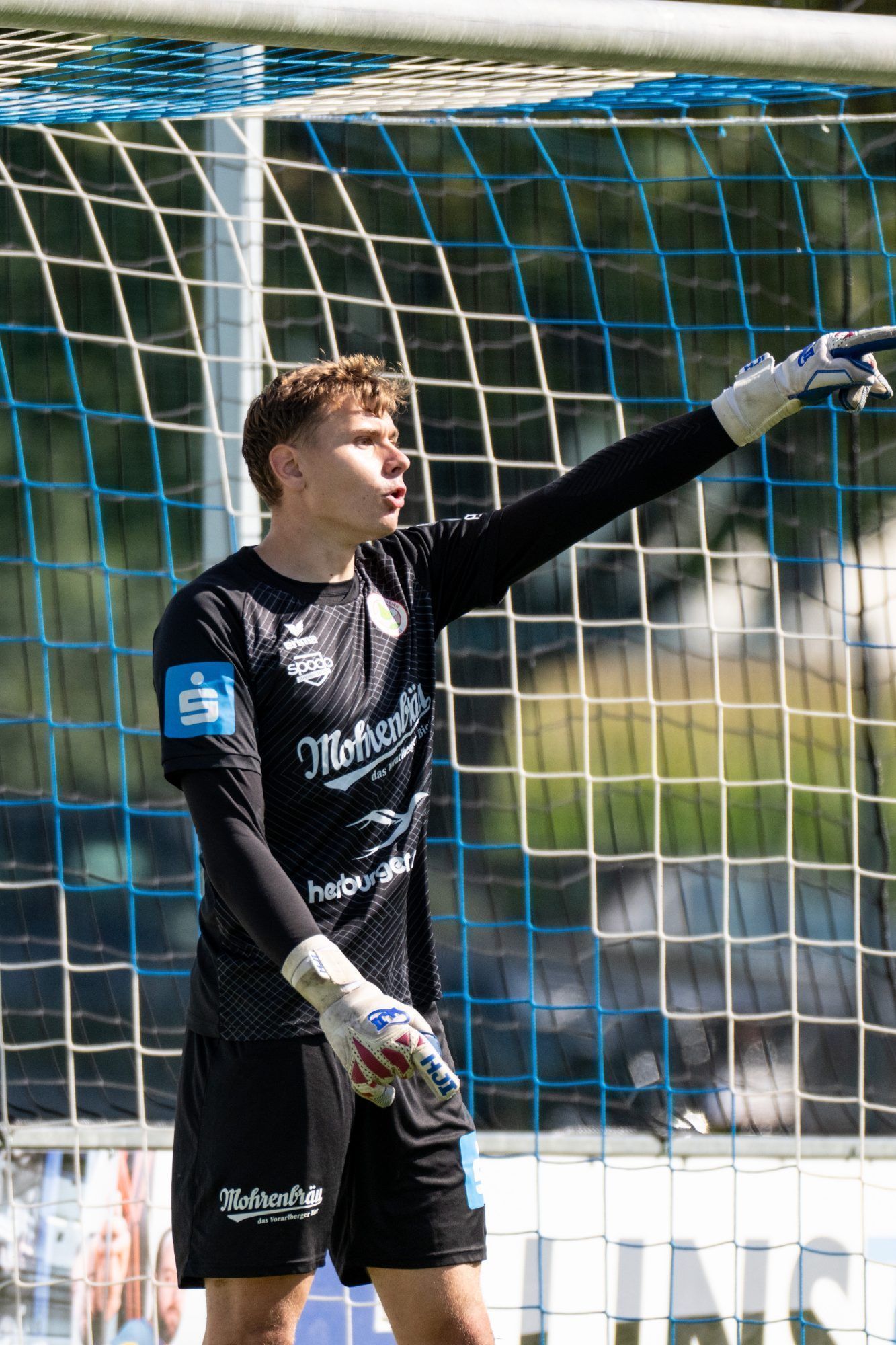 Schlimme Schulterverletzung vom FC Dornbirn Schlussmann. VN-SERRA