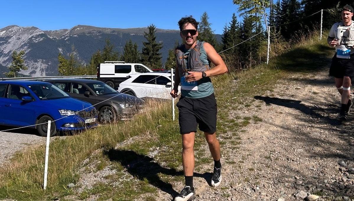 Noah Unterkircher beim Trail Marathon in Schwaz. Privat