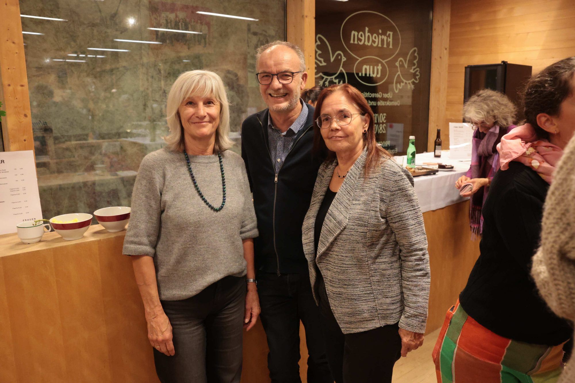 Barbara Jochum, Holspiz-Mitbegründer Karl Bitschnau und Elisabeth.