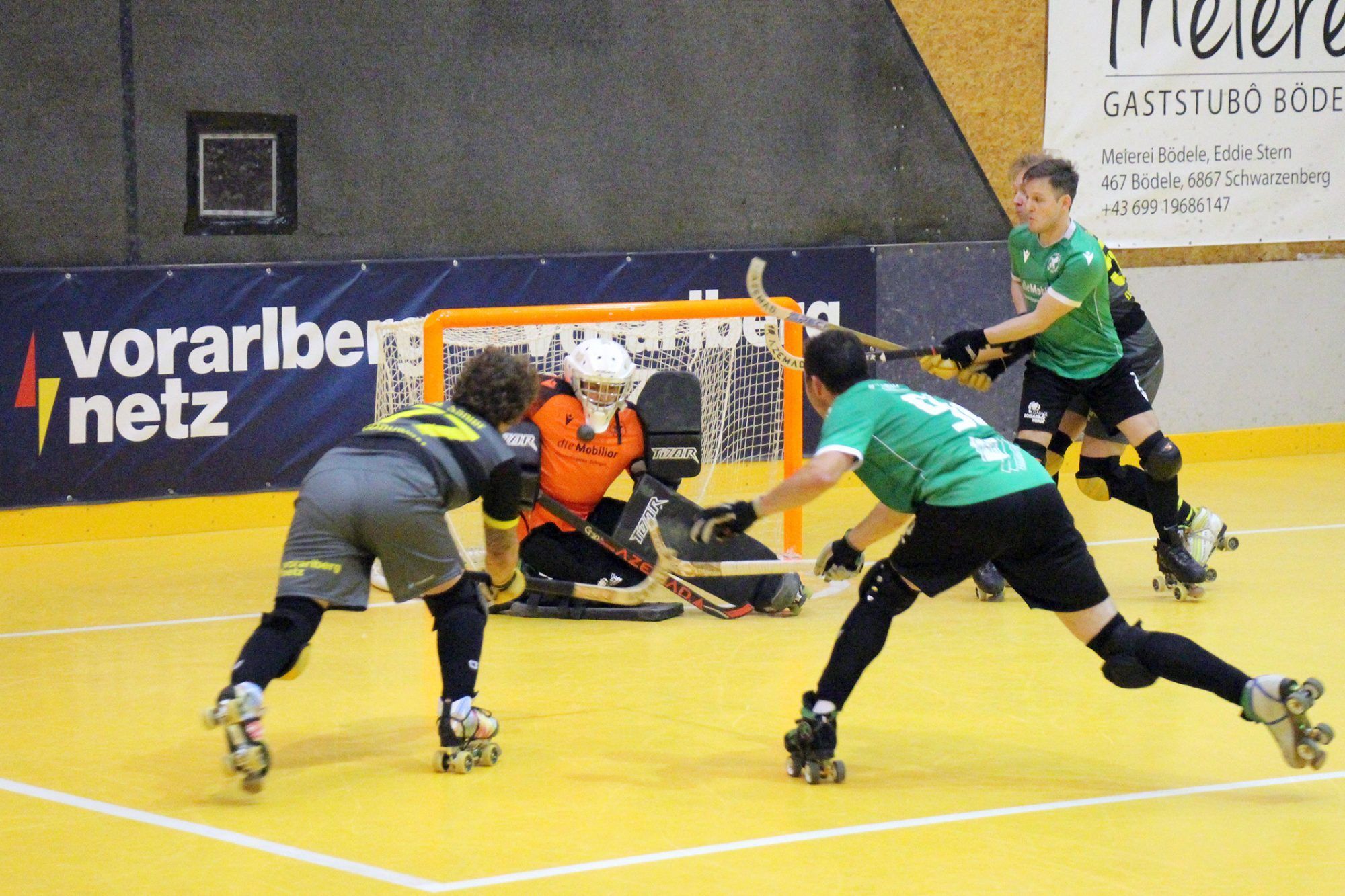 Die Dornbirner Rollhockeyfans bekamen gegen Vordemwald zahlreiche sehenswerte Treffer zu sehen.