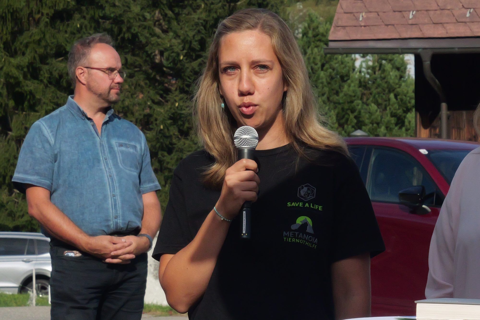 Anna Loacker vom Verein Metanoia Tiernothilfe umriss die Tierschutzaktivitäten des engagierten Vereins.
