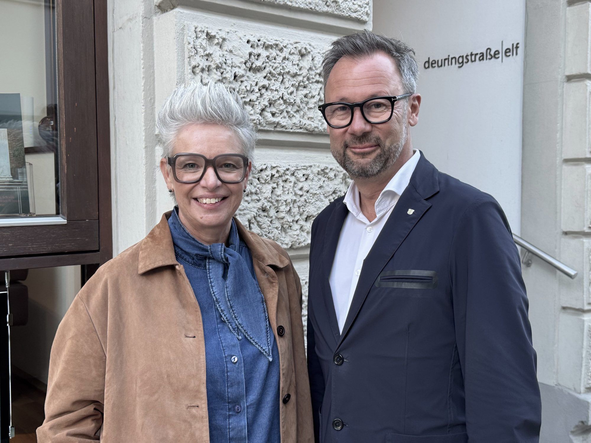 Stadtrat Robert Vögel mit Elke.